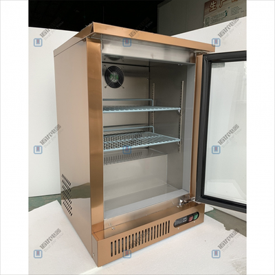 定制不锈钢水吧台，卧式啤酒饮料柜，单门冷藏保鲜柜