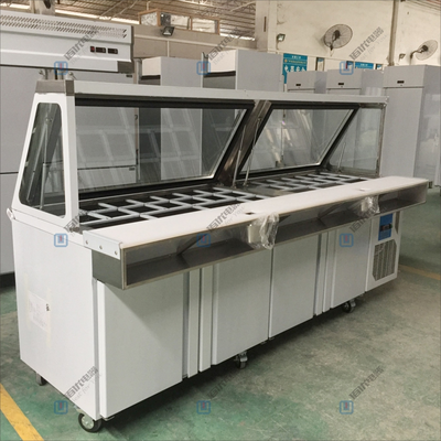 轻食店沙拉柜，轻食店冰柜，轻食店冰箱