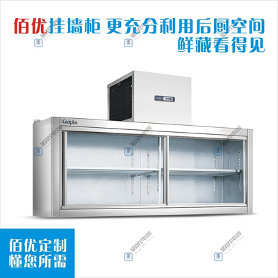 厨房挂墙柜，移门厨房挂墙柜，吊式保鲜冷柜