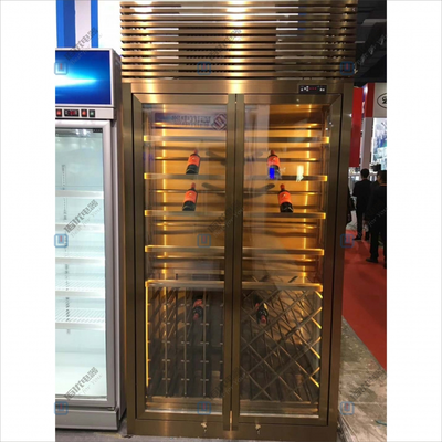不锈钢红酒柜，红酒冷藏保鲜柜，定做红酒展示柜厂家